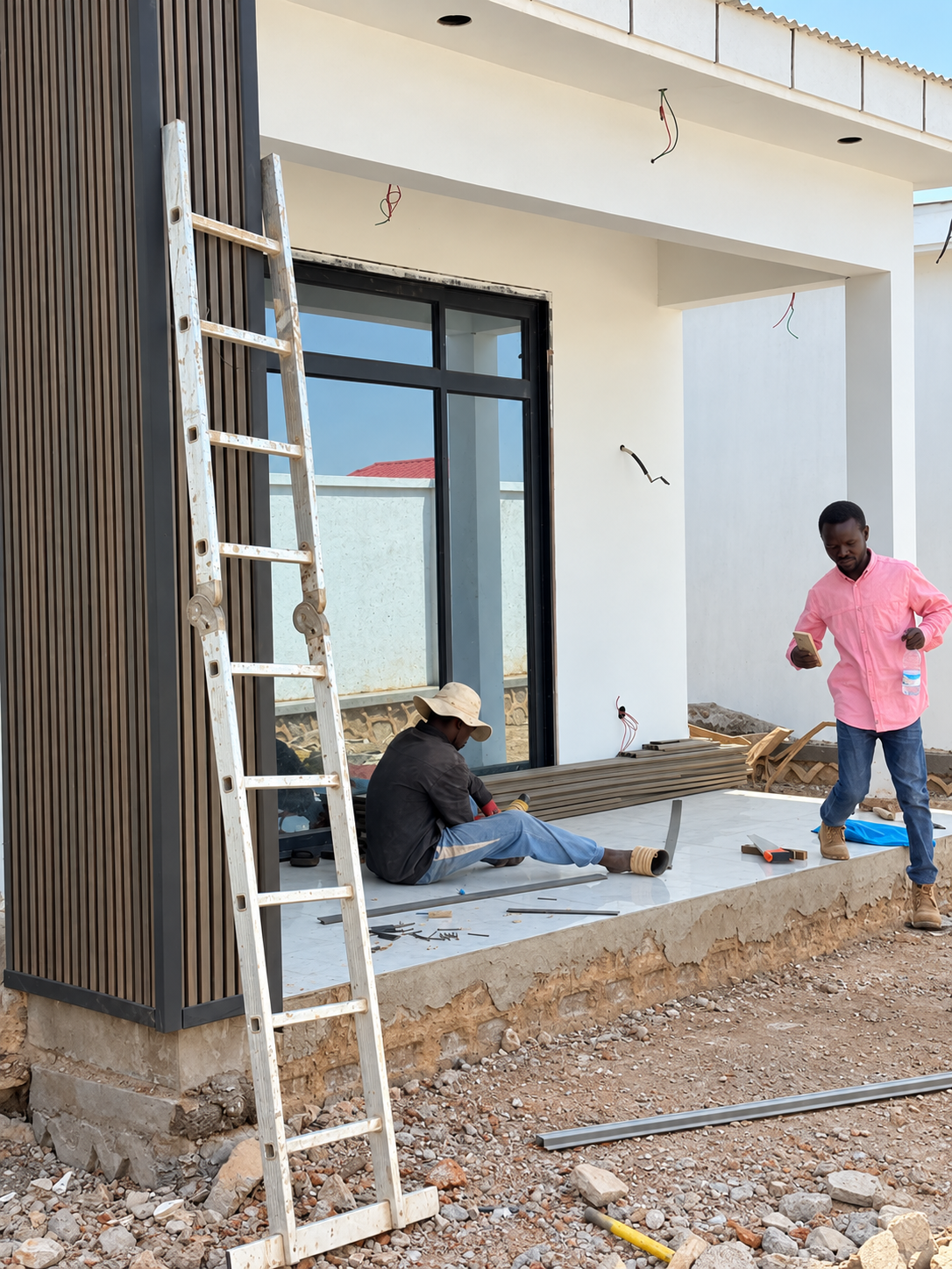 Travaux de finition de façade